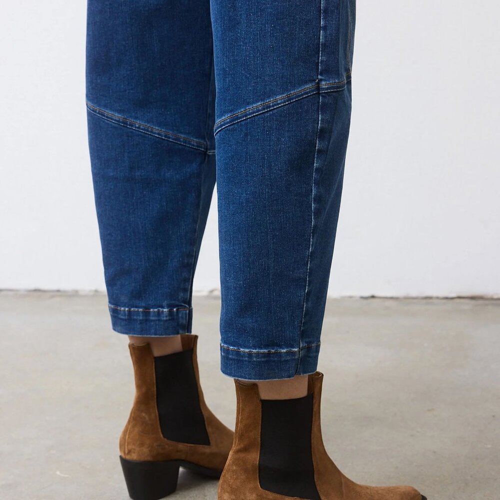 NEW Ruti Petite Denim Wide-ish Pants, Medium Wash, 8P - Picture 8 of 15